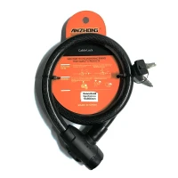 Замок тросовый ANZHONG мастер, 15 Х 800 мм, 2 ключа